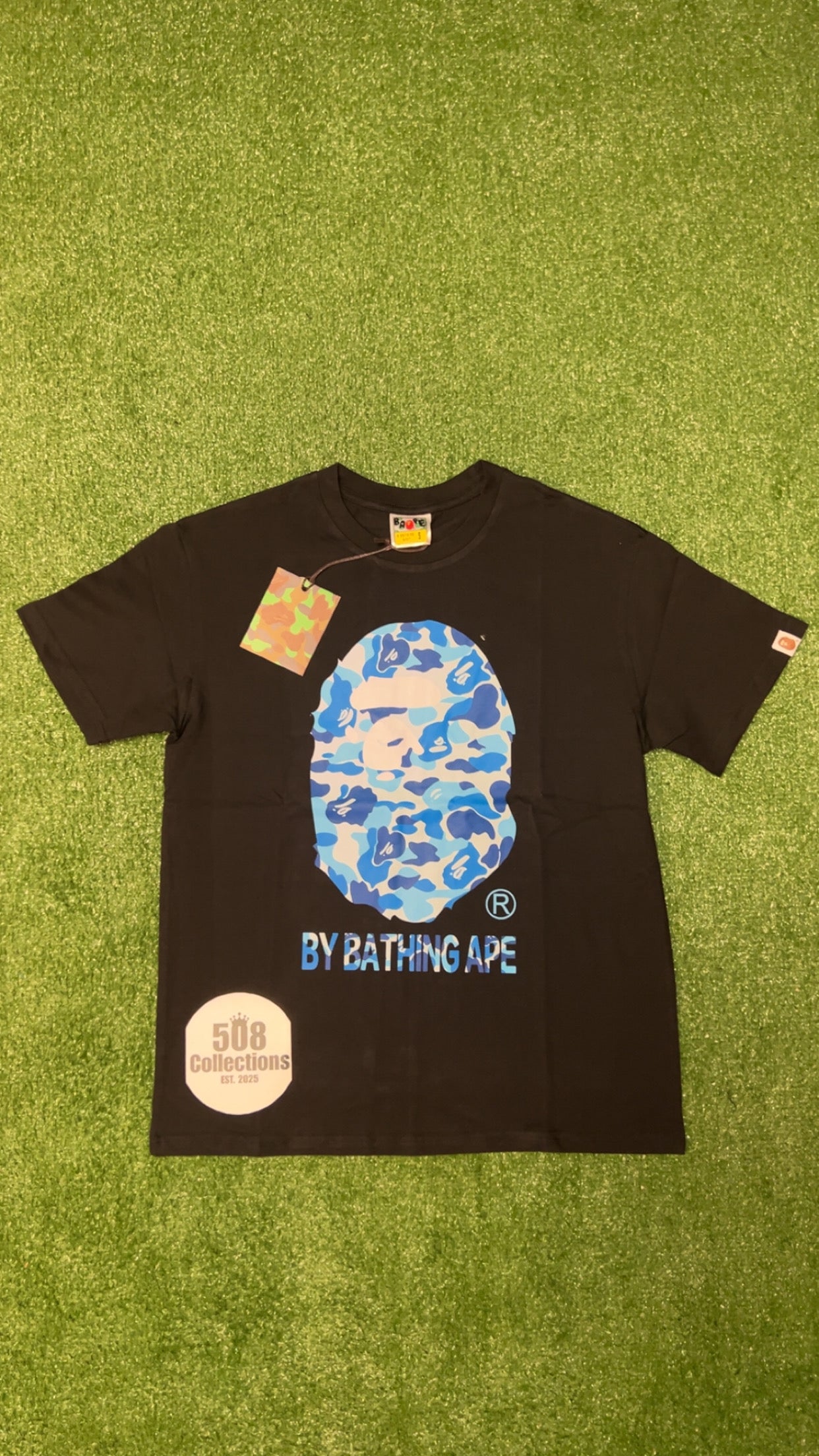 Black & Blue Camo Bape T-Shirt