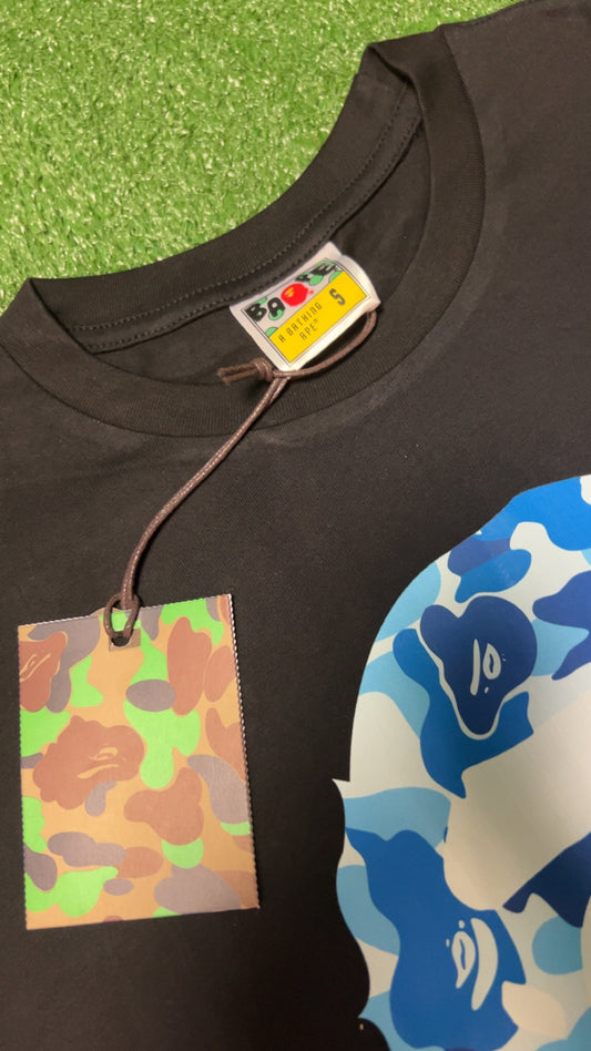 Black & Blue Camo Bape T-Shirt