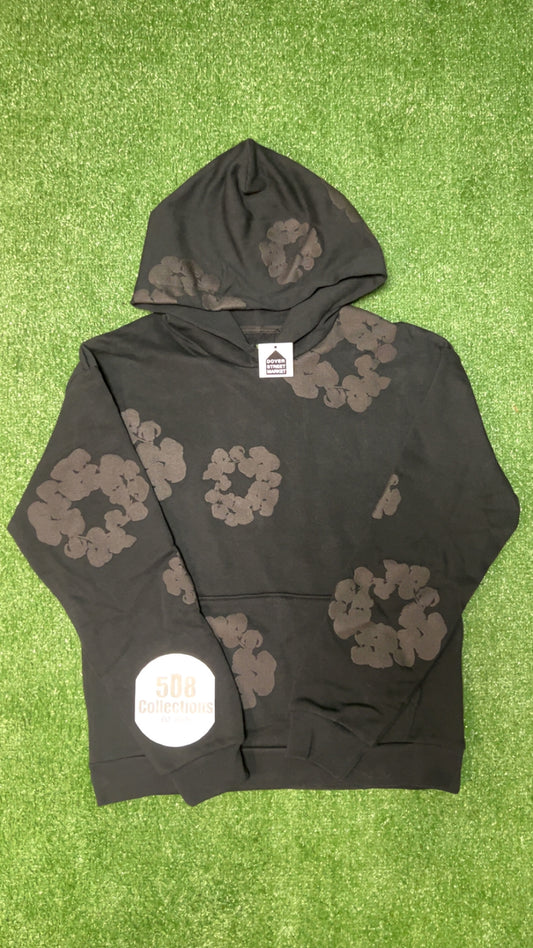 Black Mono Denim Tears Hoodie