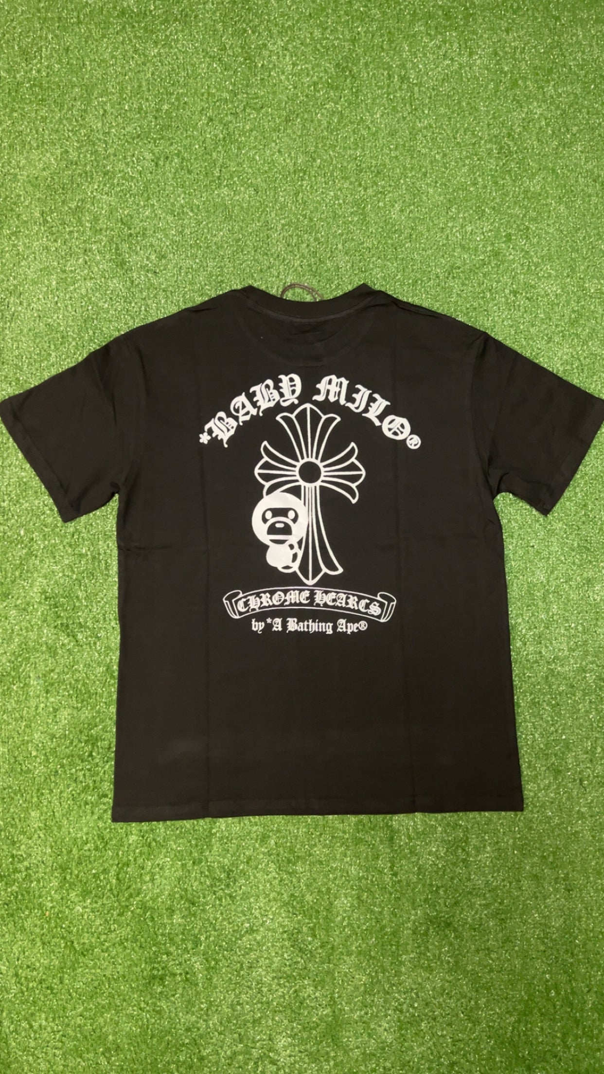 Black & White Chrome/Bape T-Shirt Collab