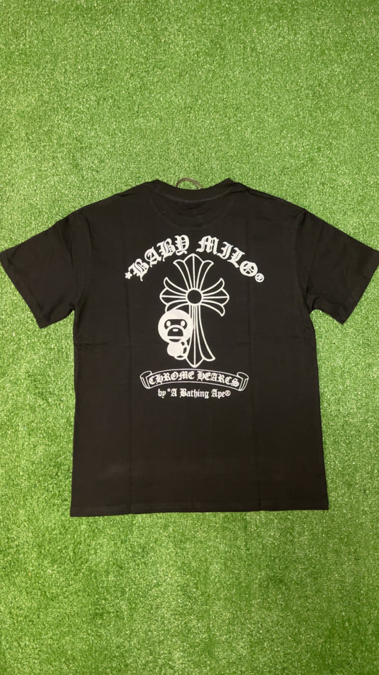 Black & White Chrome/Bape T-Shirt Collab
